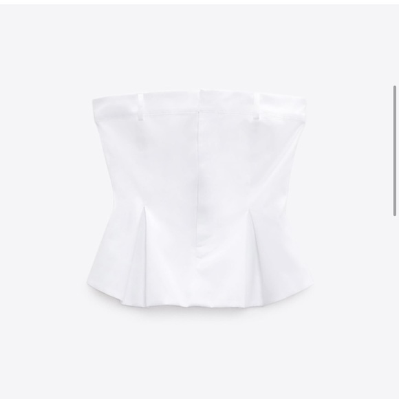 Zara flared strapless top - Picture 3 of 3